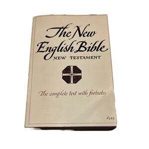 New English Bible New Testament Complete Text with Footnotes Religion READ Flaw